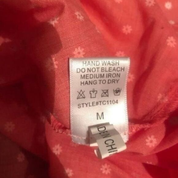 Allie Rose cold shoulder daisy’s floral top orange M BoxP - Picture 4 of 4